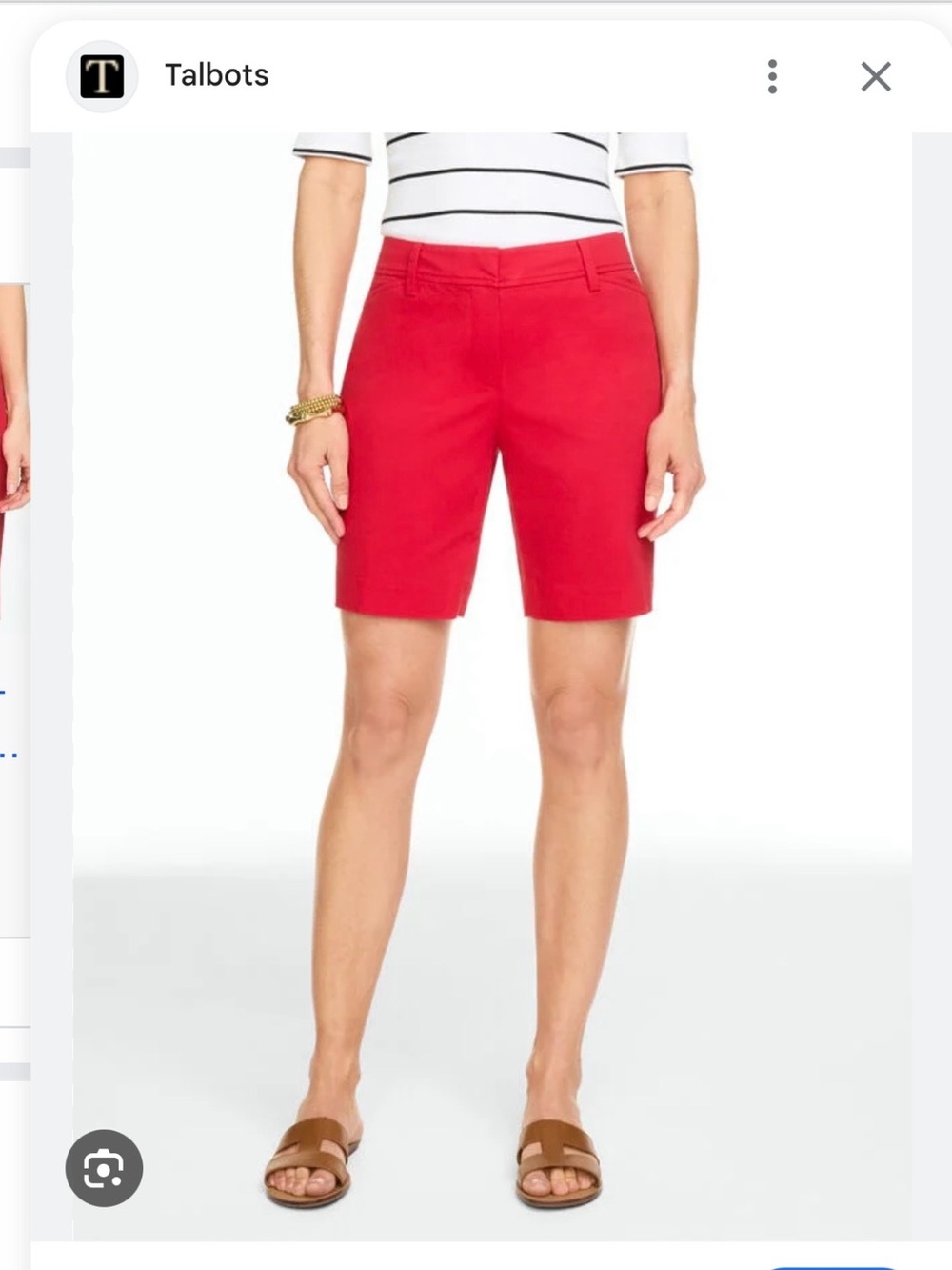 Talbots Perfect Short Coral Red Women's 6 Bermuda Shorts Coastal Casual Travel